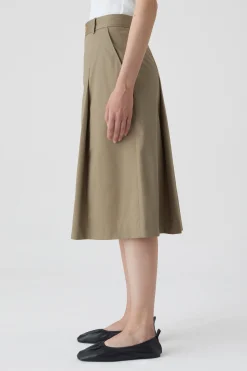 Pleated A-Line Culottes