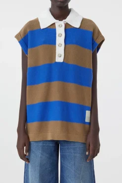 Sleeveless Knit Polo